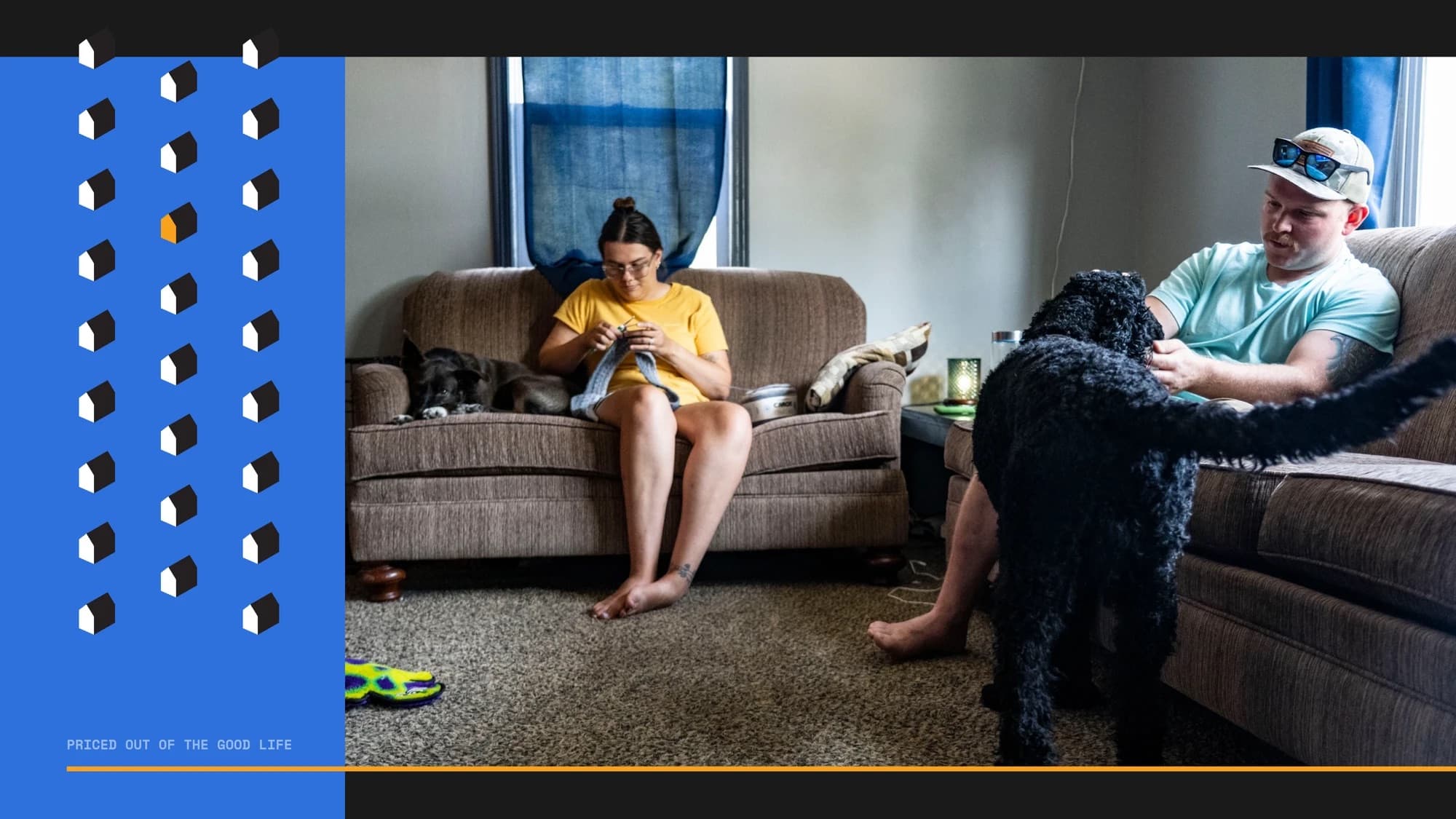 Coby and Maggie Smallridge moved into their two-bedroom rental house in Louisville two years ago. The couple tried looking for a home to buy but struggled to find anything livable in their budget. Photo by Lily Smith/Flatwater Free Press